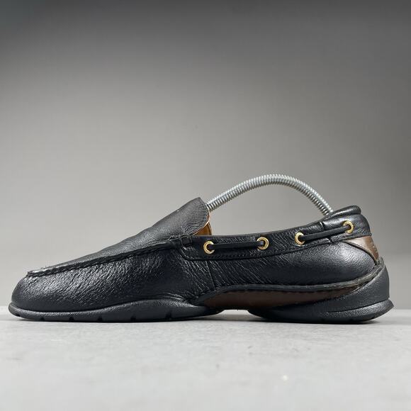 Sperry’s Gold Cup Men’s Size 9 M Slip On Black Leather Driving Loafer Casual GUC - Picture 7 of 9